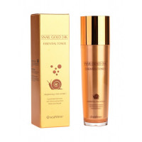 Тонер для обличчя з 24к золотом і екстрактом равлики seaNtree Snail Gold 24K Essential Toner 130 мл