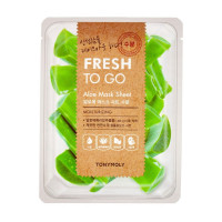 Зволожуюча маска для обличчя з алое Tony Moly Fresh To Go Aloe Mask Sheet Moisturizing 20 г (8806194032740)