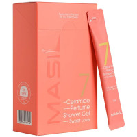 Набір гелів для душу з ароматом іриса ALLMASIL 7 Ceramide Perfume Shower Gel Sweet Love 8 мл*20 шт (8809744062624)