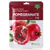 Тонізуюча маска для обличчя з екстрактом граната Amicell Pascucci Good Face Eco Mask Sheet Pomegranate 23 мл