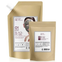 Гелева моделююча альгінатна маска з чорним перлами Lindsay Black Pearl Magic Modeling Mask 1 кг+100 г