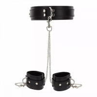 Taboom — Heavy Collar and Wrist Cuffs — Нашийник із наручниками на ланцюжках (17104)