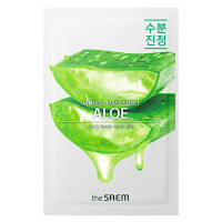Розслаблююча тканинна маска для обличчя "Алое" The Saem Natural Skin Fit Relaxing Mask Sheet Aloe 21 мл