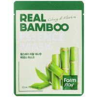 Зволожуюча маска для обличчя з екстрактом бамбука Farmstay Real Bamboo Essence Mask 23 мл