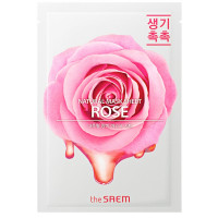 Тканинна маска для обличчя з екстрактом троянди The Saem Natural Rose Mask Sheet 21 мл (8806164158975)