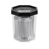 Невидимки прямые для волос 6 см, серебристые Lussoni Hair Grips Silver 250 шт