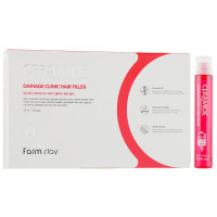 Філер для відновлення пошкодженого волосся з керамідами Farmstay Ceramide Damage Clinic Hair Filler 10 шт * 13