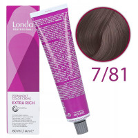 Стойкая крем-краска для волос Londa Professional Permanent Color Creme Extra Rich 7/81 - Блонд (4064666217055)