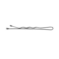 Невидимки прямые для волос 6 см, серебряные Lussoni Waved Hair Grips Silver 250 шт