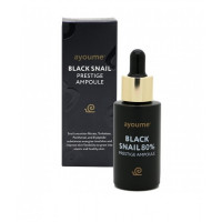 Омолоджуюча ампульна сироватка для обличчя з муцином чорного равлика Ayoume Black Snail Prestige Ampoule 30 мл