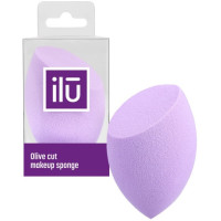 Спонж для макіяжу з плоским зрізом, фіолетовий Ilu Sponge Olive Cut Purple 1 шт