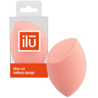 Спонж для макіяжу з плоским зрізом, помаранчевий Ilu Sponge Olive Cut Orange 1 шт