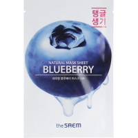 Регенеруюча тканинна маска для обличчя The Saem Natural Mask Sheet Blueberry 21 мл (8806164158906)