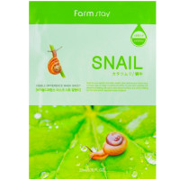 Зволожуюча маска для обличчя з муцином равлика FarmStay Visible Difference Mask Sheet Snail 23 мл