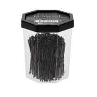 Шпильки хвилясті для волосся, чорні Lussoni Wavy Hair Pins 4.5 см Black 300 шт