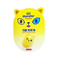 Ролер для позбавлення жирного блиску та закріплення макіяжу Haruen Oil Monster Matte Yellow 90g (8809417820094)