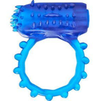 Toy Joy Flexible Ring & Finger Vibe — ерекційне кільце та насадка на палець 2 в 1, 7х3.5 см (синій) (8713221486271)