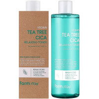 Заспокійливий тонік з олією чайного дерева Farmstay Vegan Tea Tree Cica Relaxing Toner 400 мл (8809783329870)