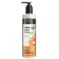 Веганський сертифікований гель для душу Organic Shop Active Invigorating Shower Gel Grapefruit & Lime 280 мл