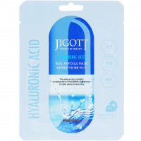 Зволожуюча ампульна маска для обличчя з гіалуроновою кислотою Jigott Hyaluronic Acid Real Ampoule Mask 27 мл