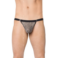 SoftLine — Mens Thong 4528 (grey panther) — Труси чоловічі, S-L (леопардовий сірий) (sl37000)