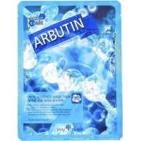 Освітлююча тканинна маска для обличчя з арбутином May Island Real Essence Arbutin Mask Pack 25 мл