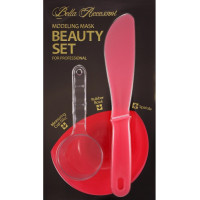 Набір інструментів для нанесення альгінатних масок Anskin Beauty Set Pink (8809329794339)