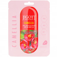 Увлажняющая ампульная маска для лица с экстрактом камелии Jigott Camellia Real Ampoule Mask 27 мл