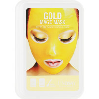 Альгинатная маска для лица с коллоидным золотом Lindsay Luxury 24K Gold Magic Mask 65 г + 15 г (8809371143901)