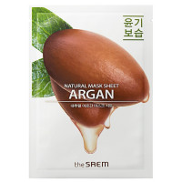 Тканинна маска для обличчя з екстрактом арганового масла The Saem Natural Argan Mask Sheet 21 мл