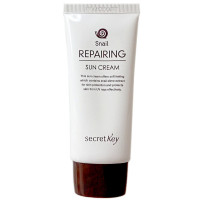 Сонцезахисний крем для обличчя з муцином равлика Secret Key Snail Repairing Sun Cream 50 мл (8809305995507)