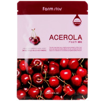 Підтягуюча тканинна маска для обличчя з екстрактом ацероли FarmStay Visible Difference Mask Sheet Acerola 23