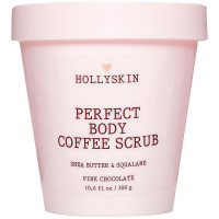 Скраб з олією ши та скваланом для шкіри Hollyskin Perfect Body Coffee Scrub Pink Chocolate 300 г (4823109700444)