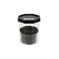 Невидимки прямые для волос 4 см, черные Lussoni Hair Grips Black 250 шт