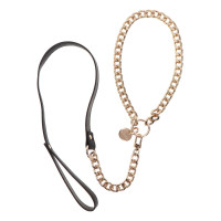 Taboom Statement Collar and leash — Нашийник із повідцем, (рожеве золото) (17304)