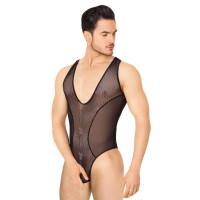 SoftLine Body 4609 — Чоловіче боді, M/L (чорний) (sl36584)