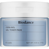 Увлажняющие успокаивающие гелевые педы для лица Biodance Cera-Nol Gel Toner Pads 60 шт (8809937361206)