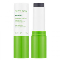 Очищаюча маска-скраб для обличчя в стікові Missha Super Aqua Mini Pore Black Head Clear Stick 14 г