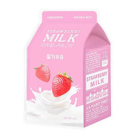 Поживна тканинна молочна маска для обличчя "Полуниця" A'pieu Strawberry Milk One-Pack 21 мл (8806185780254)