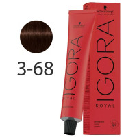 Фарба для волосся Schwarzkopf Professional Igora Royal 3-68 Dark Brown Chocolate Red 60 мл (4045787199307)