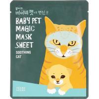 Заспокійлива тканинна маска для обличчя "Кішка" Holika Holika Baby Pet Magic Mask Sheet Soothing Cat 22 мл