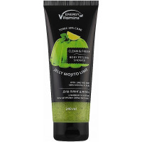 Душ-пілінг для тіла мохіто лайм із м'ятою Energy of Vitamins Jelly Mojito Lime 240 мл (4820074623327)