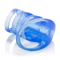 CalExotics Couples Pleasure Cage — віброкольцо, 6х3 см (блакитний) (716770087225)