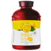 Осветляющая маска для лица с экстрактом лимона A'pieu Fruit Vinegar Sheet Mask Lemon 20 мл (8809530058947)