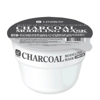 Моделирующая альгинатная маска для лица с древесным углём LINDSAY Modeling Mask Cup Pack Charcoal