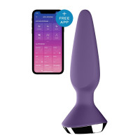 Satisfyer Plug-ilicious 1 — Анальна смарт-корка, 14х3 см, (фіолетова) (4061504003221)