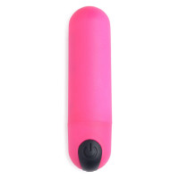 BANG! Vibrating Bullet Pink — Вібропуля з пультом Д/К, 7,6 см (рожевий) (848518036421)