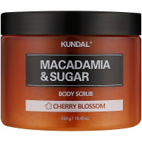 Скраб для тіла з квіткою макадамії та цукрової вишні Kundal Macadamia & Sugar Body Scrub Cherry Blossom 550 г (8809568749008)