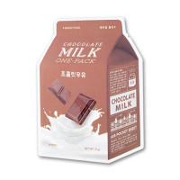 Пом'якшувальна тканинна маска для обличчя з молочними протеїнами A'pieu Chocolate Milk One-Pack 21 мл
