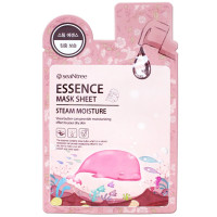 Зволожуюча тканинна парова маска для обличчя з маслом ши Seantree Steam Essence Mask Sheet 20 мл